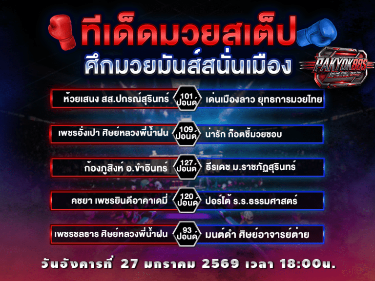 ทีเด็ดมวยสเต็ป