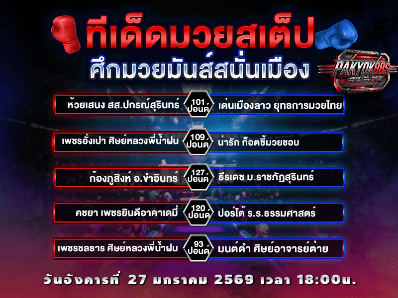 ทีเด็ดมวยสเต็ป