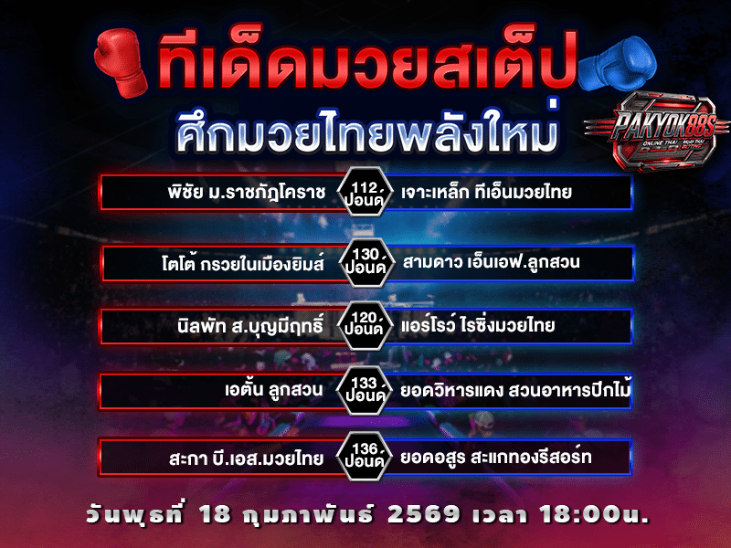 ทีเด็ดมวยสเต็ป